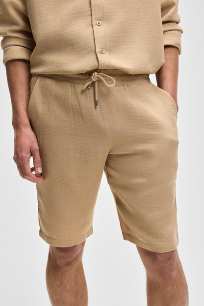 JENS Herren Baumwoll Slim Fit Shorts