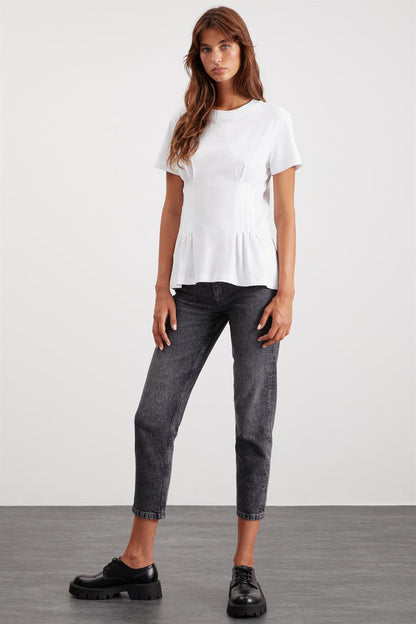 JESSIA Damen Bio-Baumwoll T-Shirt Rundhals