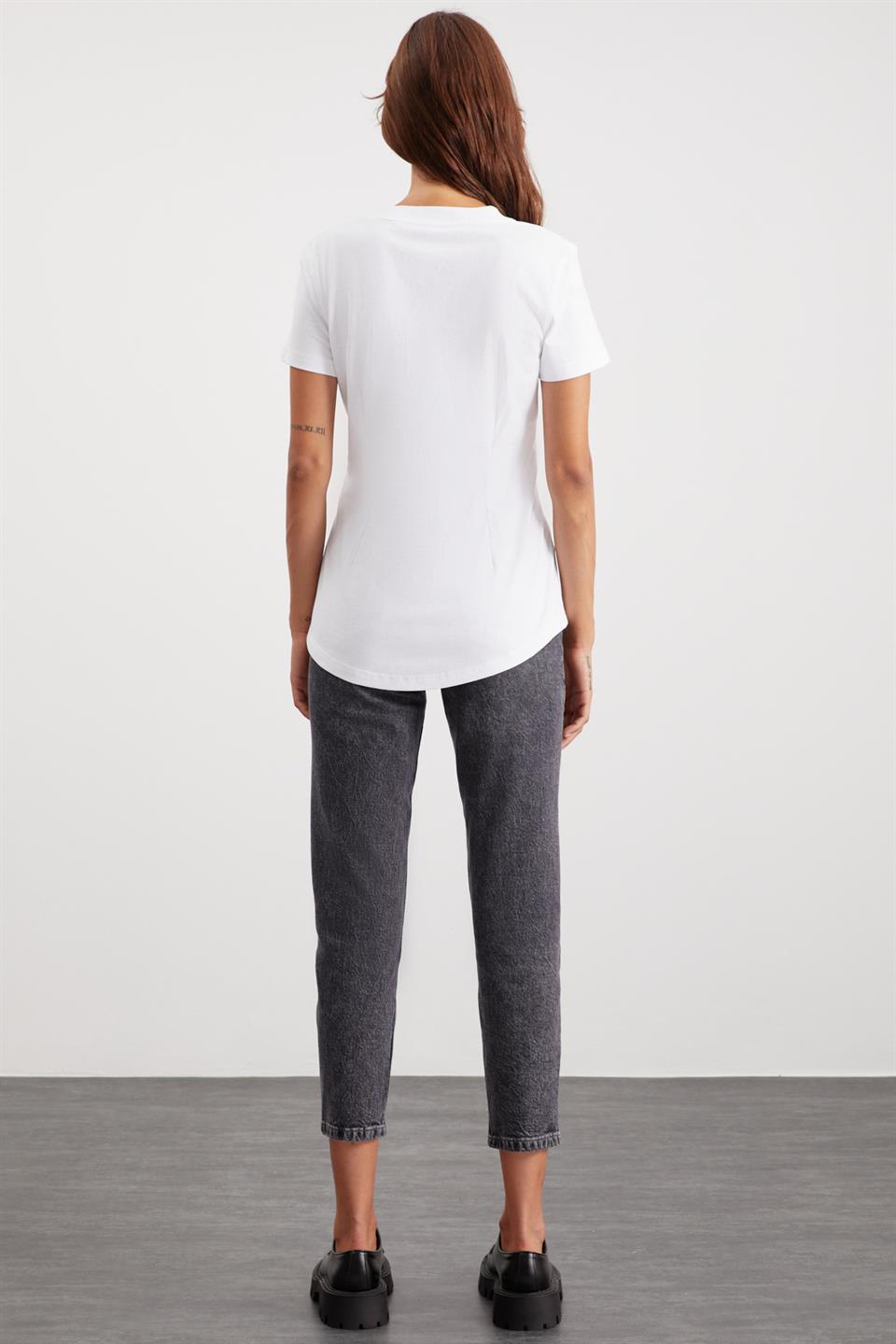 JESSIA Damen Bio-Baumwoll T-Shirt Rundhals