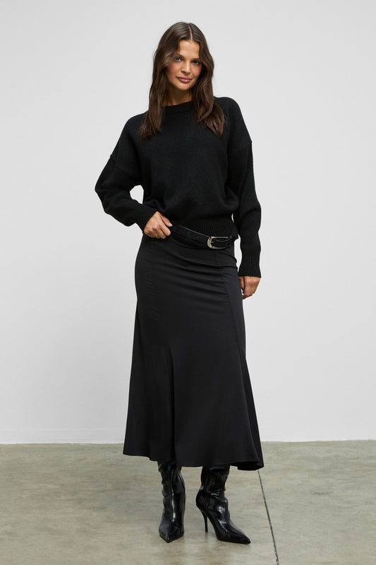 JEVEUX Damen Maxirock mit Naht