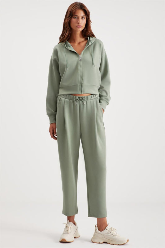 JILL Damen Lockeres Cropped Hoodie