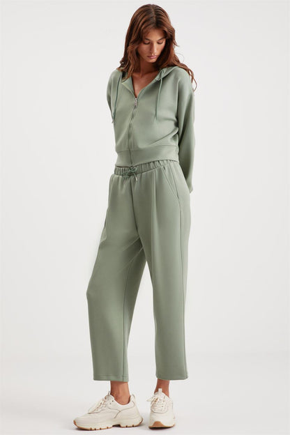JILL Damen Lockeres Cropped Hoodie