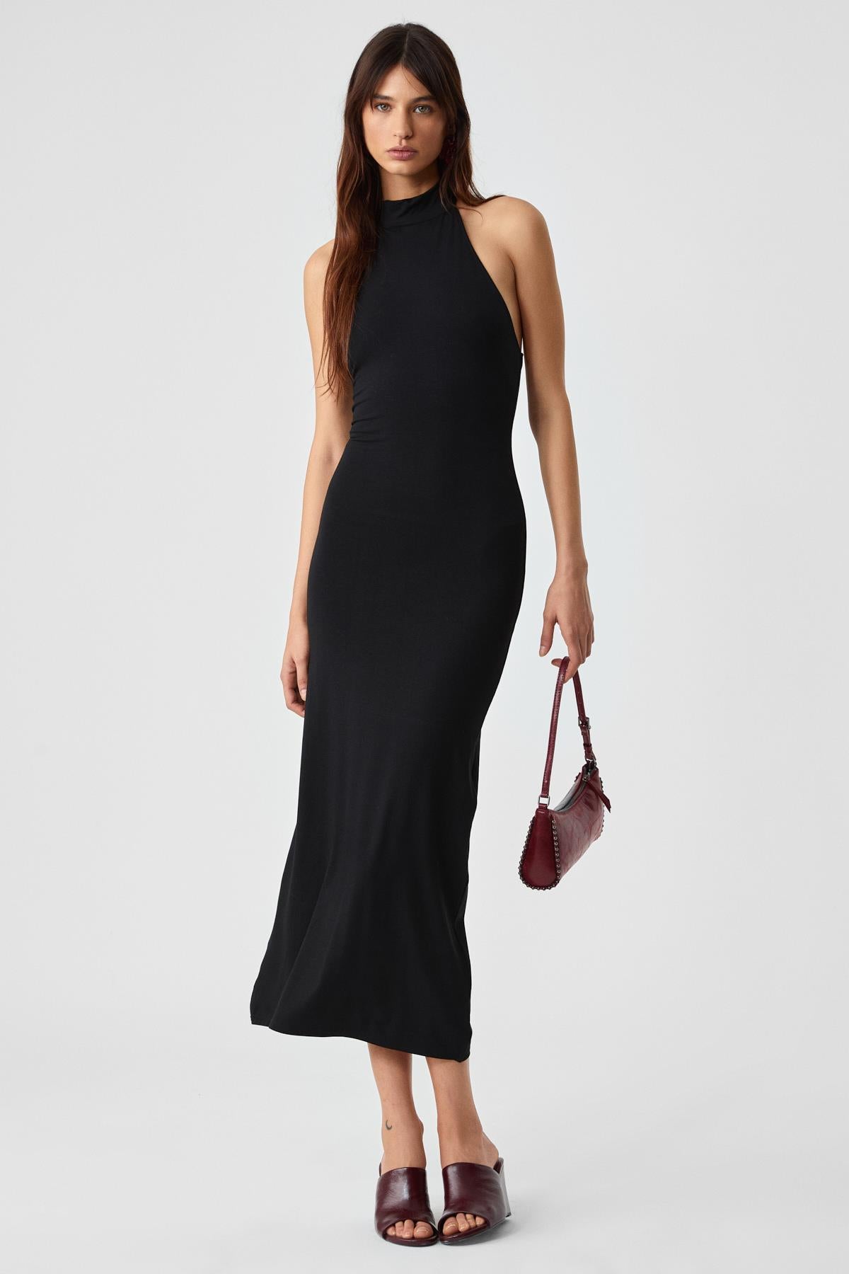 JOJOSE Damen Rollkragen Kleid