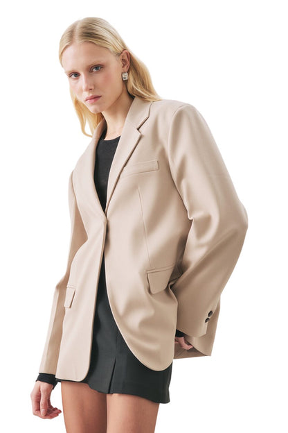 JUN Blazerjacke mit einem Knopf, schwarz