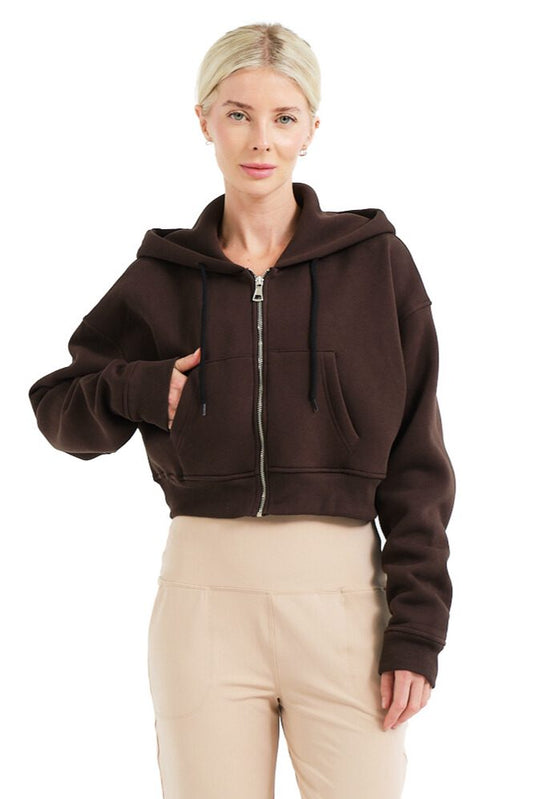 Crop Hoodie Damen-Sweatshirt