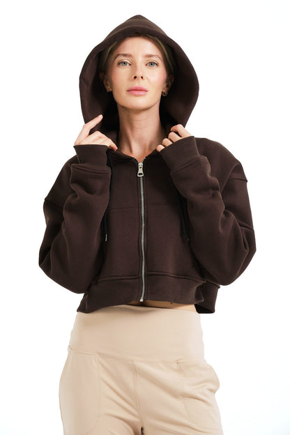 Crop Hoodie Damen-Sweatshirt