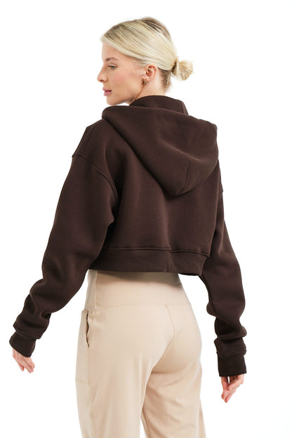 Crop Hoodie Damen-Sweatshirt