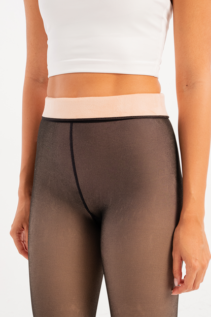 Thermo-Recovery-Fleece-Innenseite, Plüsch-Winterstrumpfhose, Damen-Höschensocken