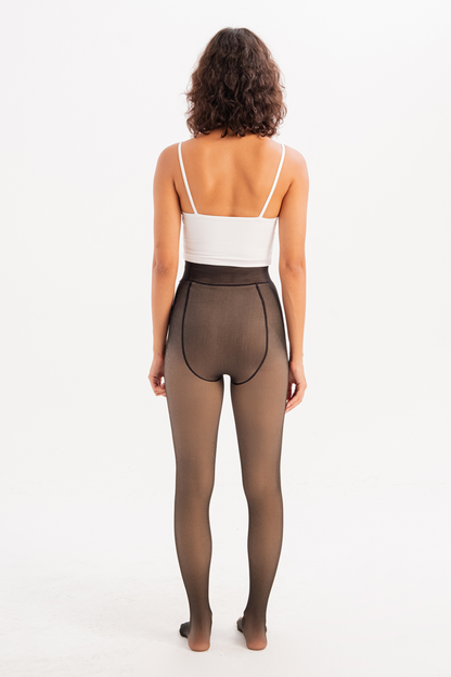 Thermo-Recovery-Fleece-Innenseite, Plüsch-Winterstrumpfhose, Damen-Höschensocken