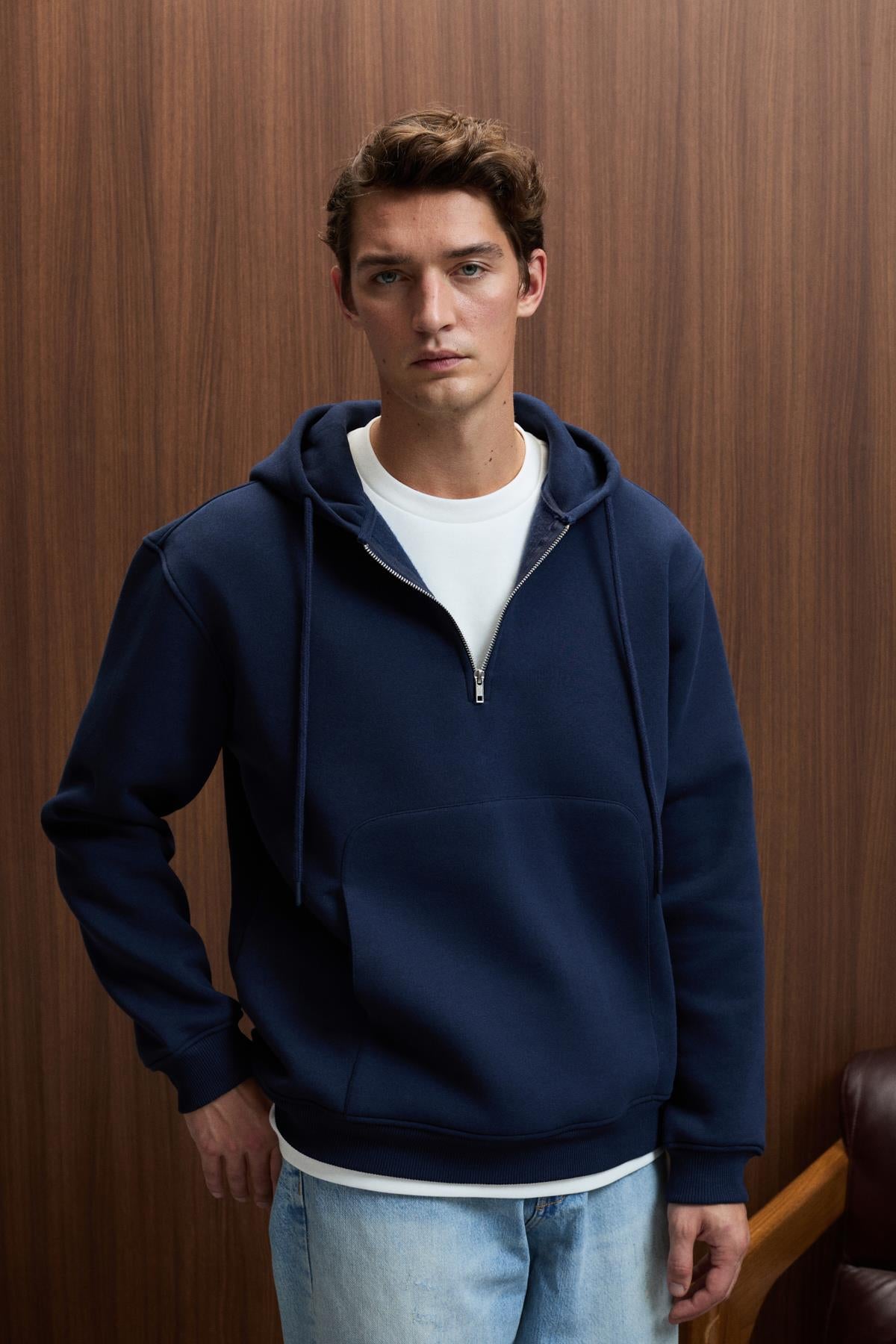 JUSTUS Herren Sweatjacke mit Kapuze