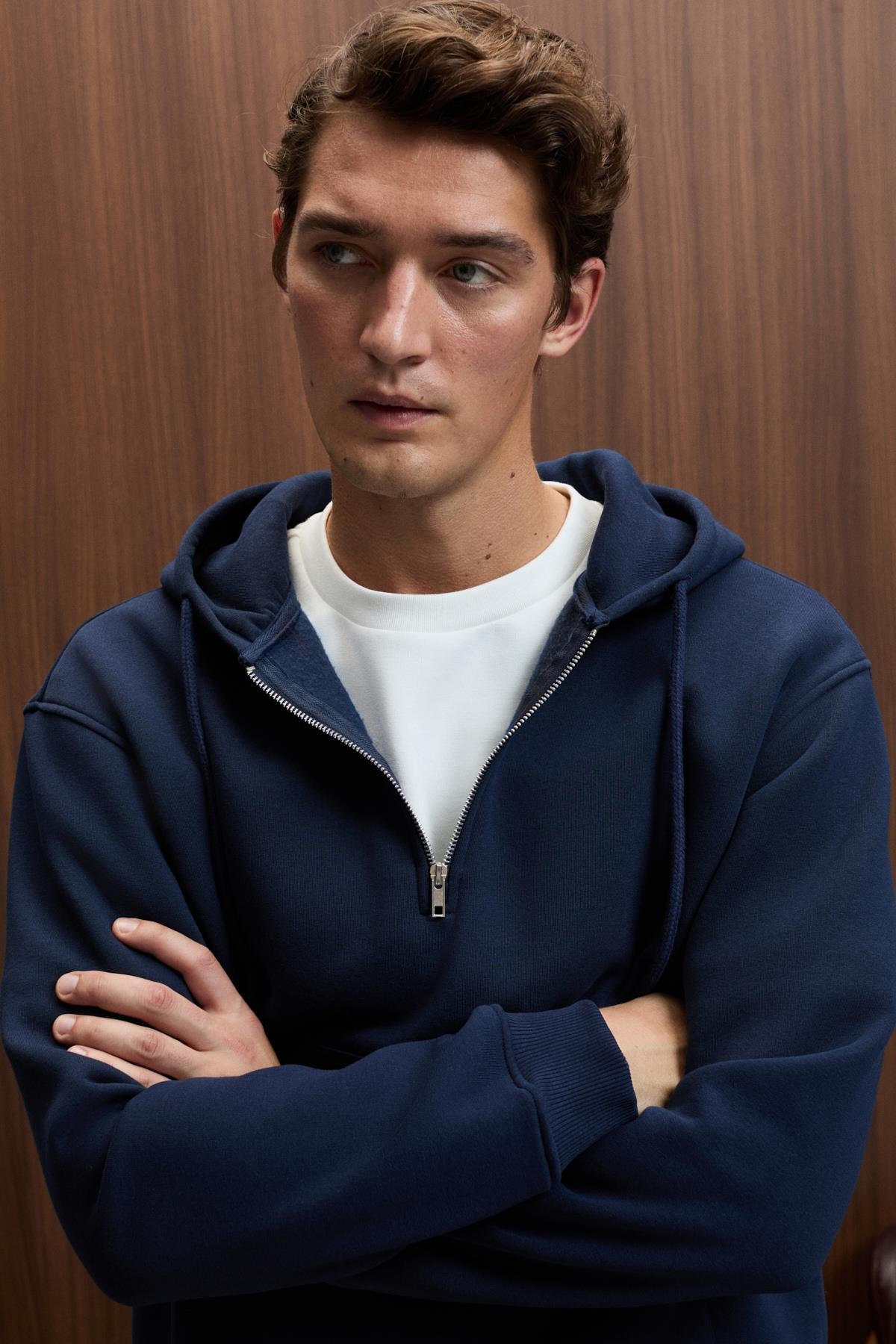 JUSTUS Herren Sweatjacke mit Kapuze