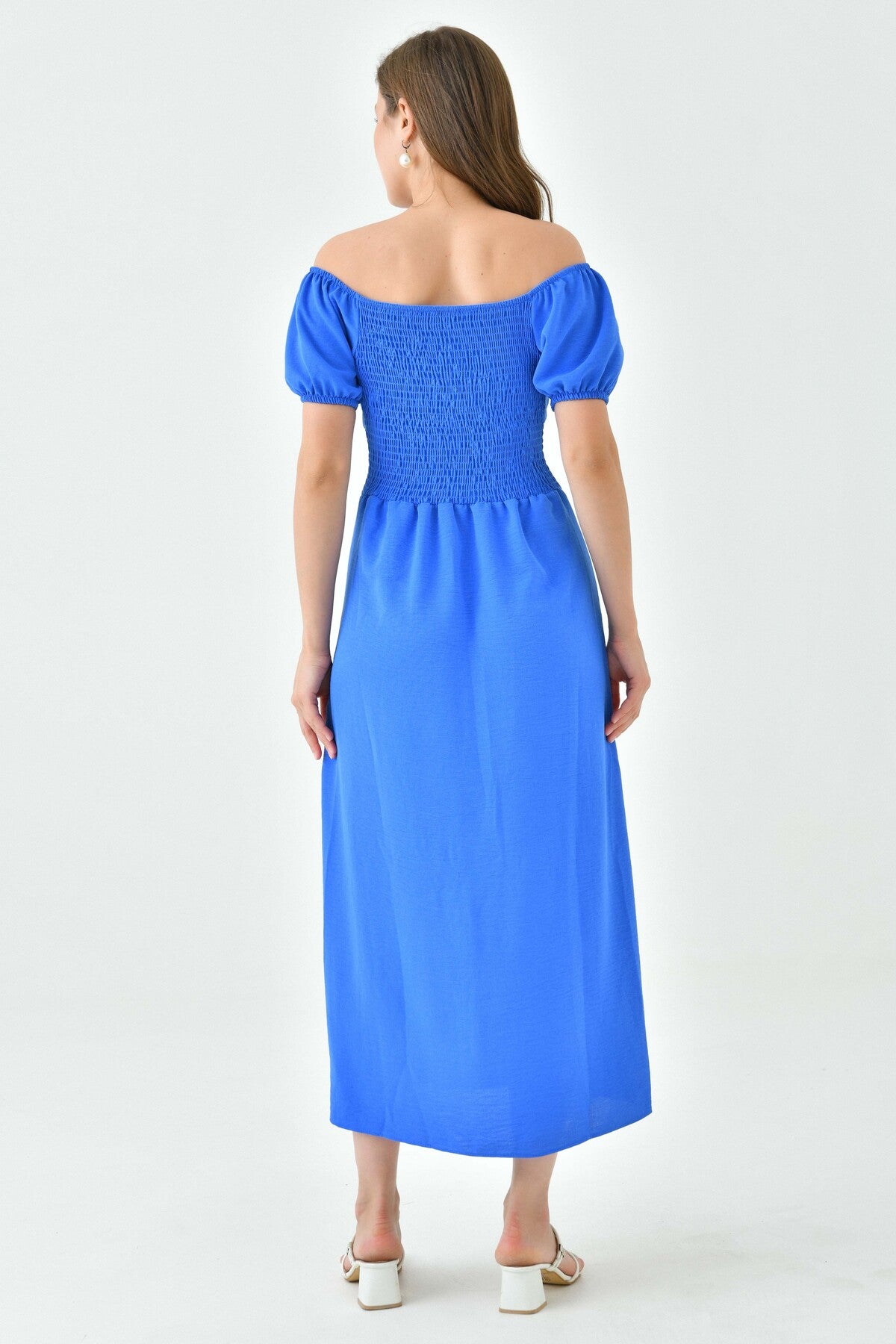Midikleid mit Schlitz