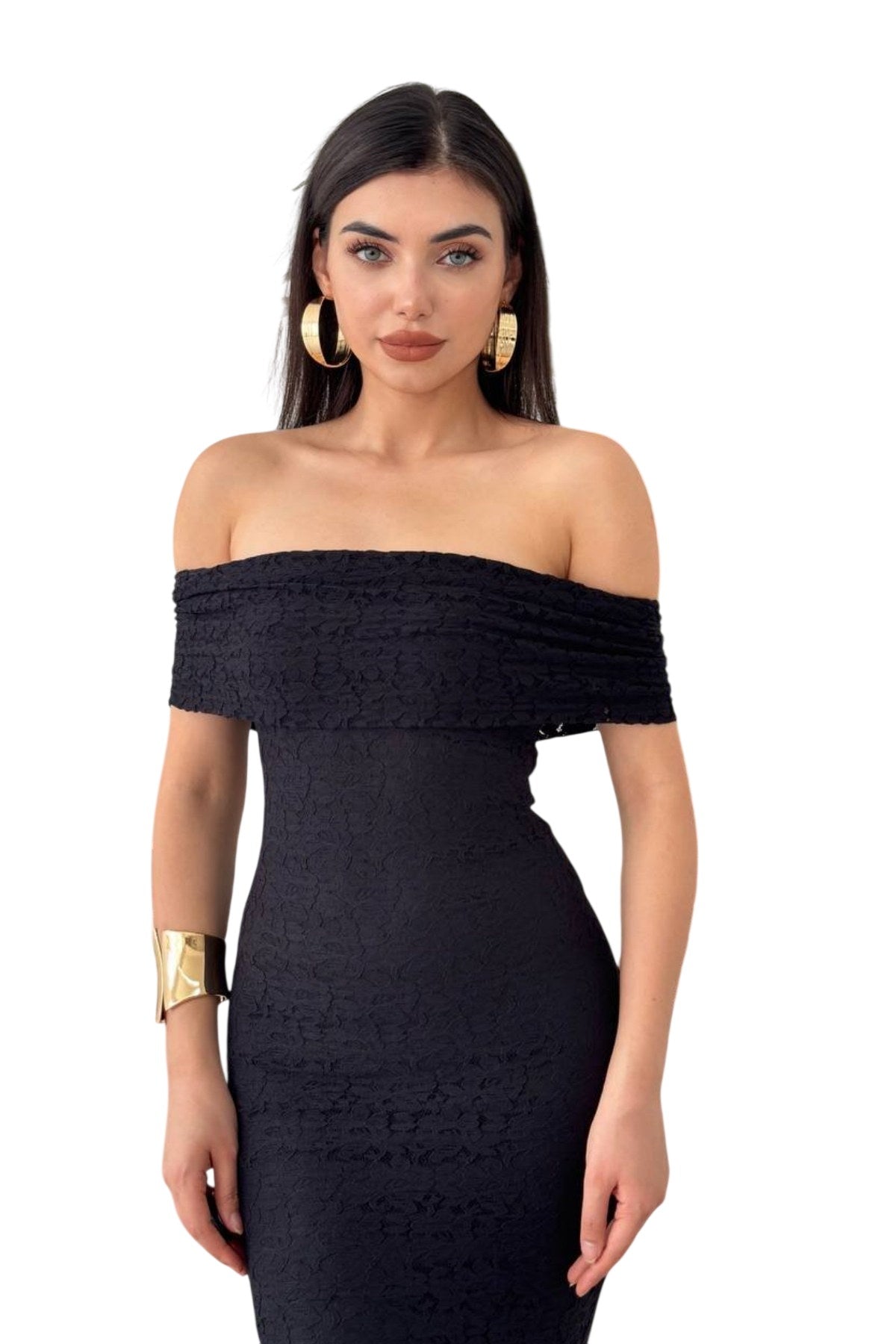 Damenkleid aus gefüttertem Spitzenstoff, Madonna-Ausschnitt, ärmellos, burgunderrot, Brautkleid 367