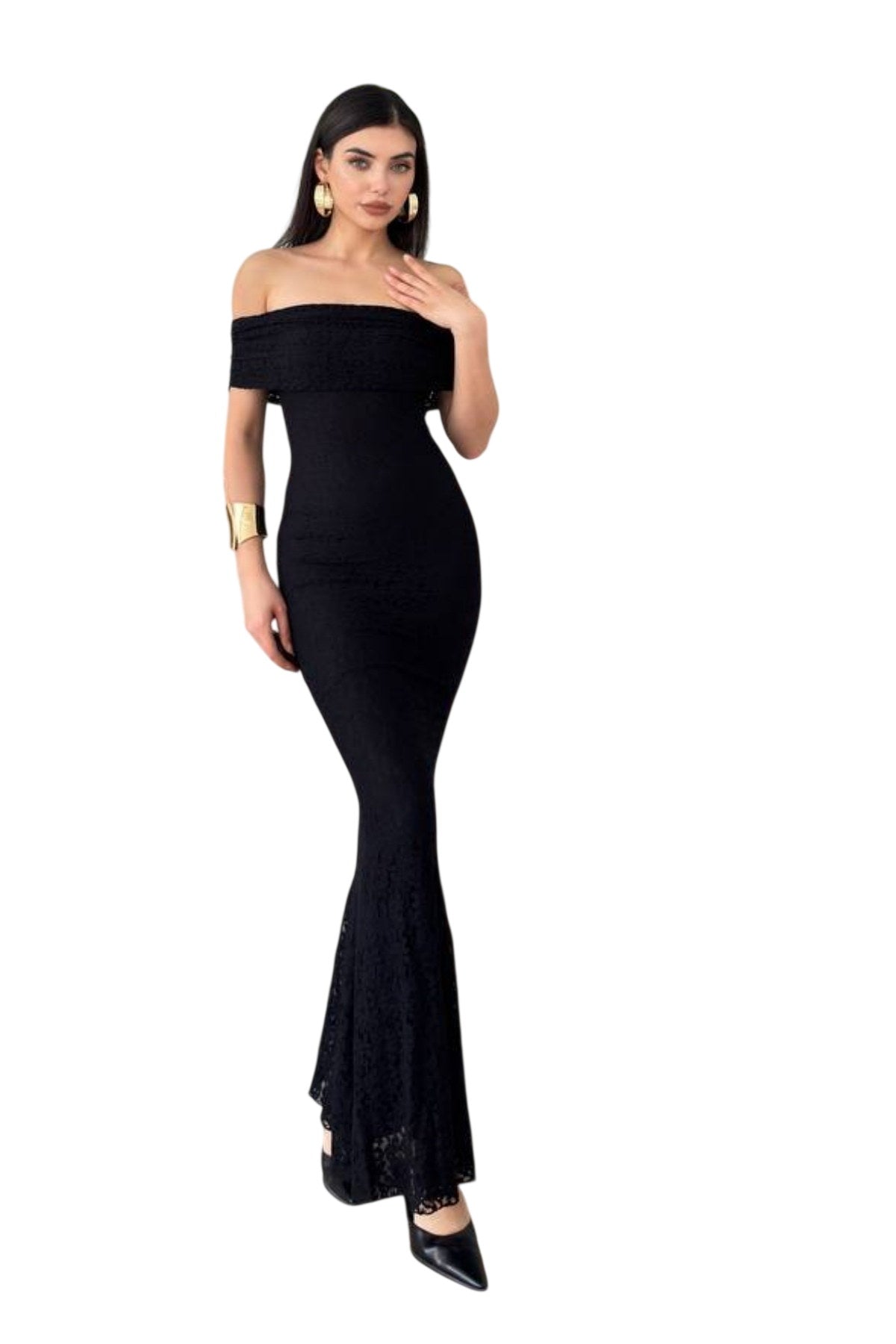 Damenkleid aus gefüttertem Spitzenstoff, Madonna-Ausschnitt, ärmellos, burgunderrot, Brautkleid 367