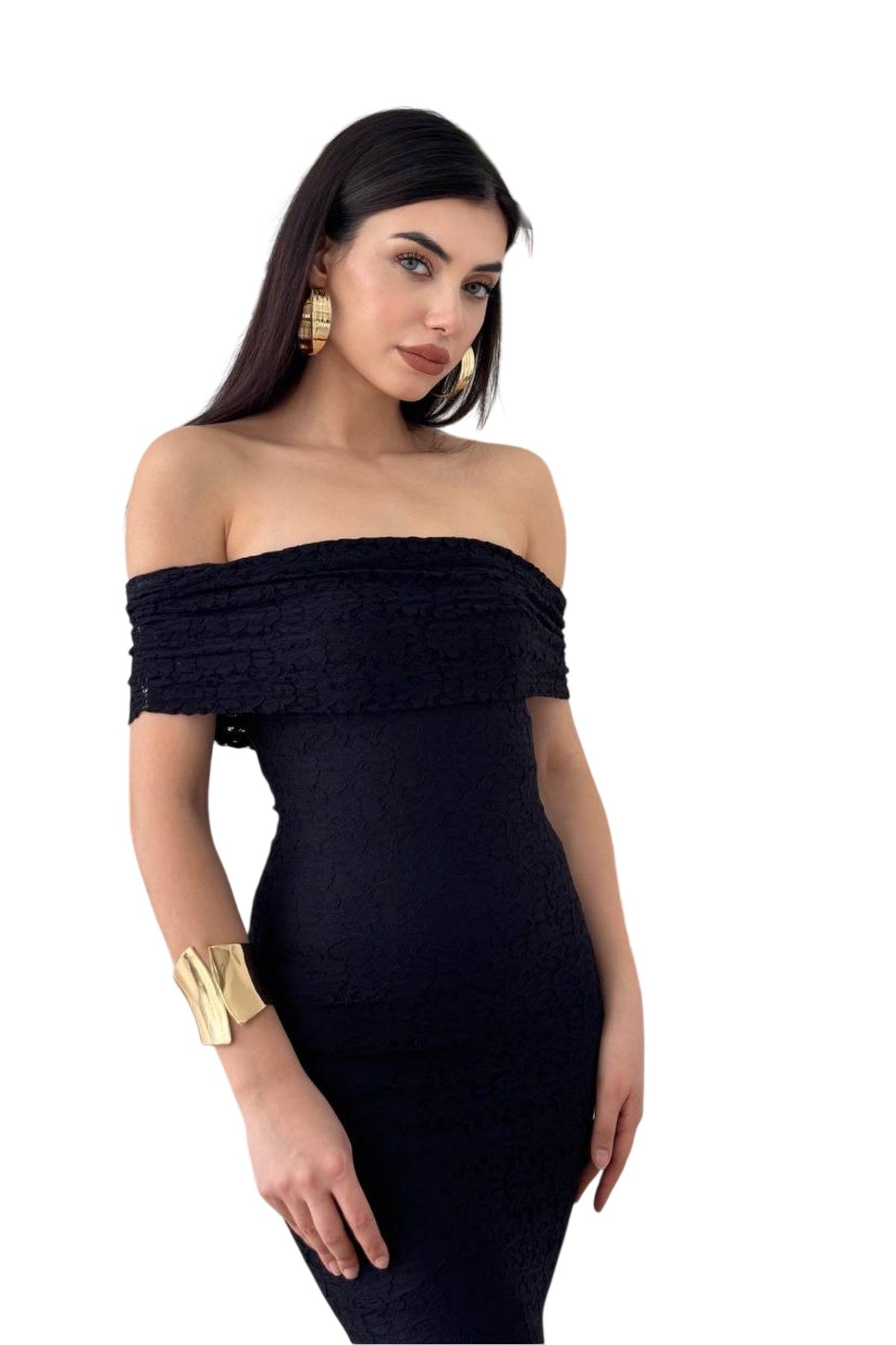 Damenkleid aus gefüttertem Spitzenstoff, Madonna-Ausschnitt, ärmellos, burgunderrot, Brautkleid 367
