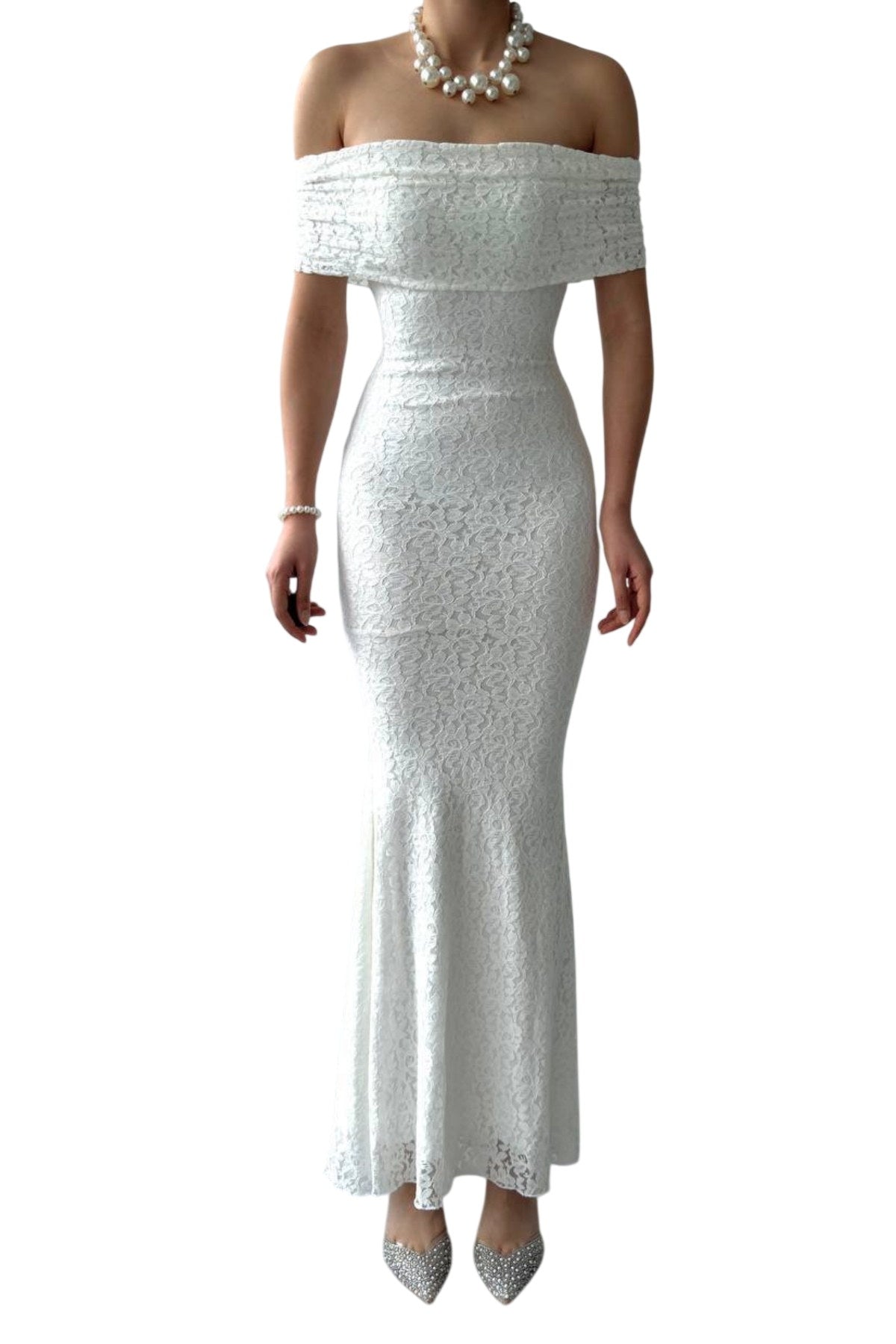 Damenkleid aus gefüttertem Spitzenstoff, Madonna-Ausschnitt, ärmellos, burgunderrot, Brautkleid 367