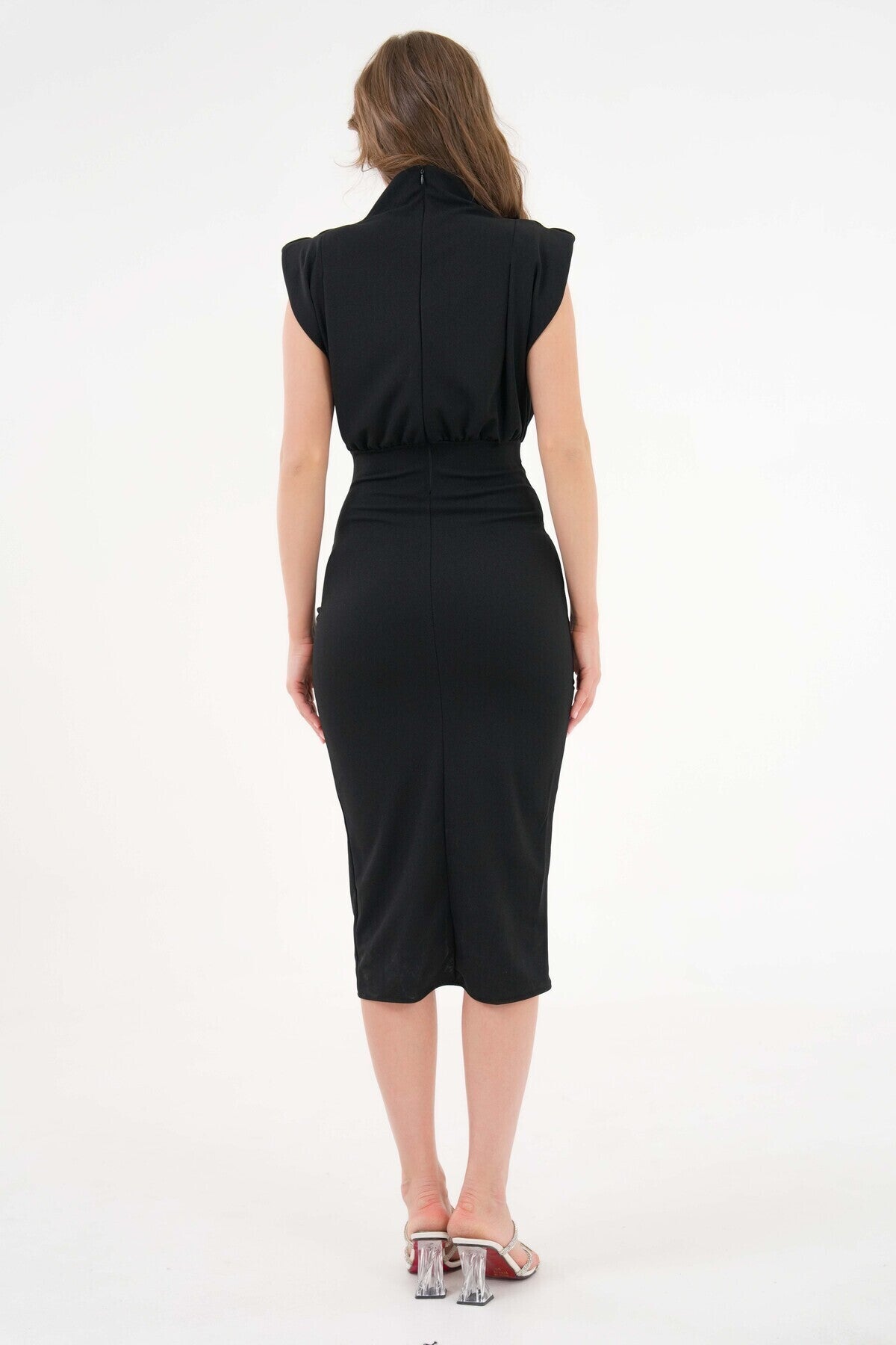 Wickelkleid in Midi-Länge