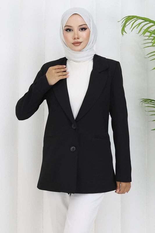 Damen Schwarze Jacke - Stil 6146