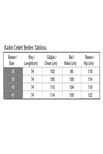 Damen Schwarze Jacke - Stil 6146