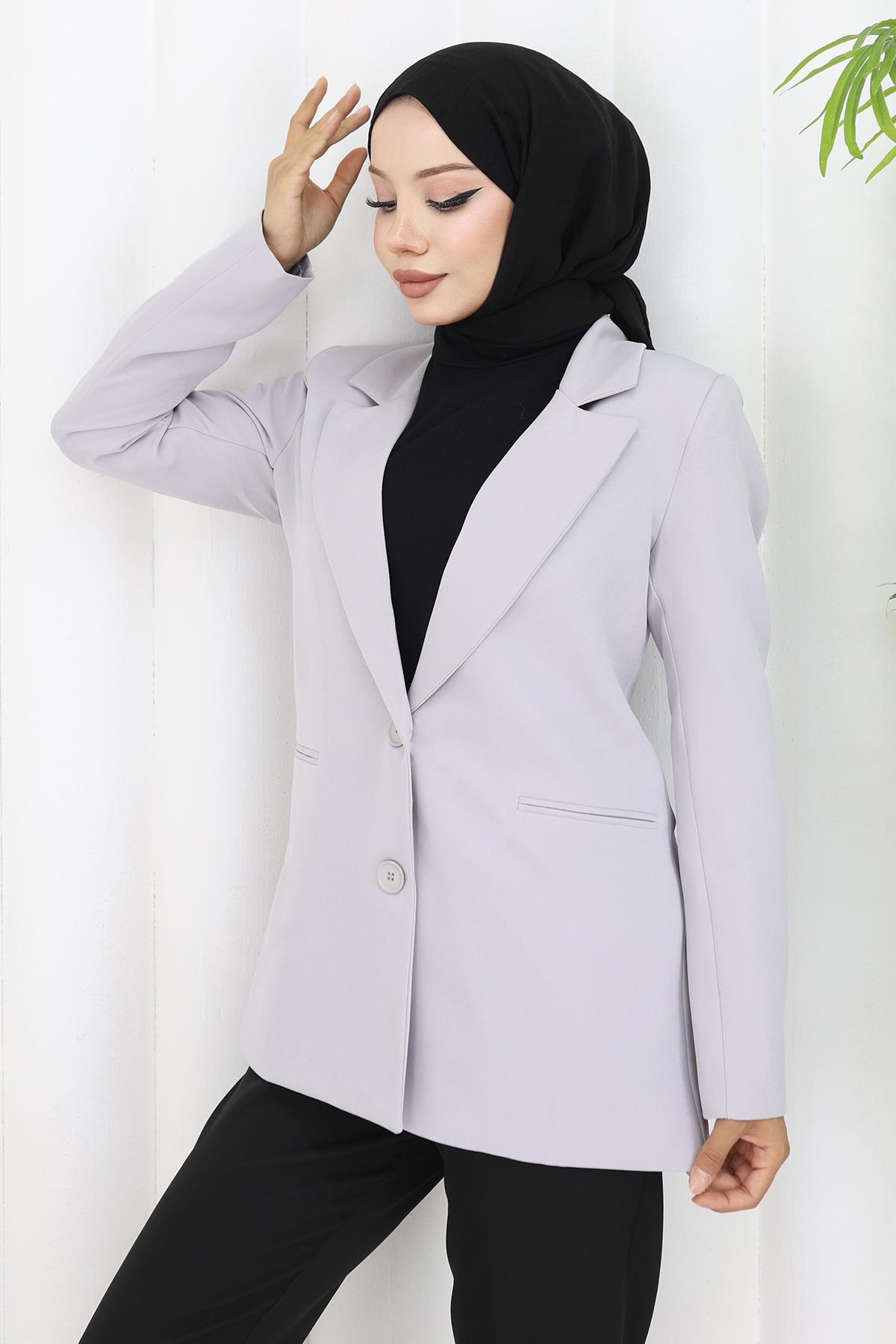 Damen Schwarze Jacke - Stil 6146