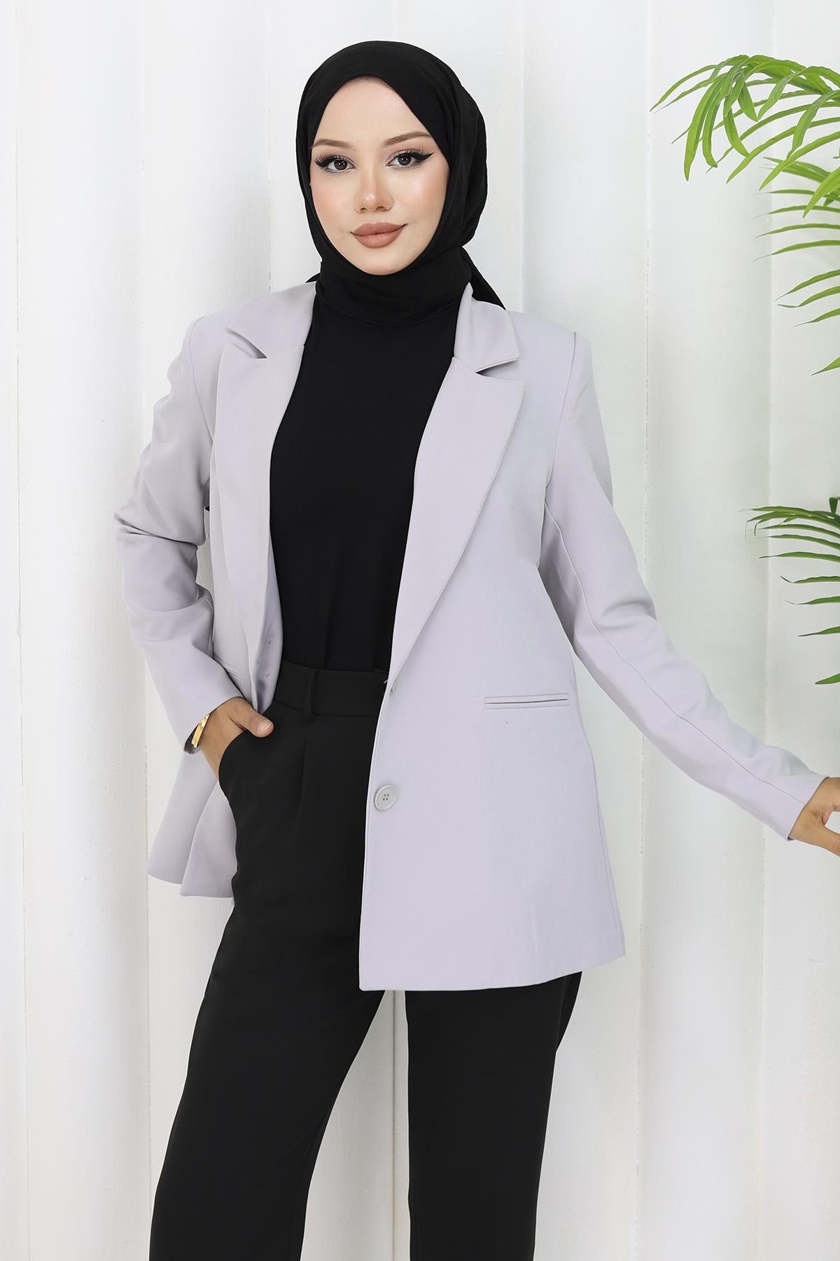 Damen Schwarze Jacke - Stil 6146