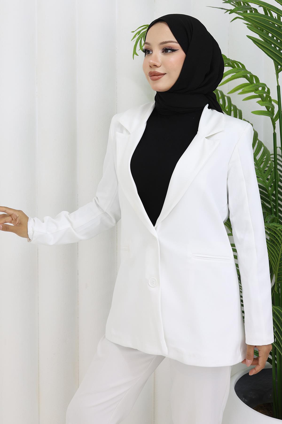 Damen Schwarze Jacke - Stil 6146