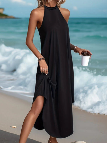 JANE'S Damen Rundkragen Raglanärmel Viskosekleid