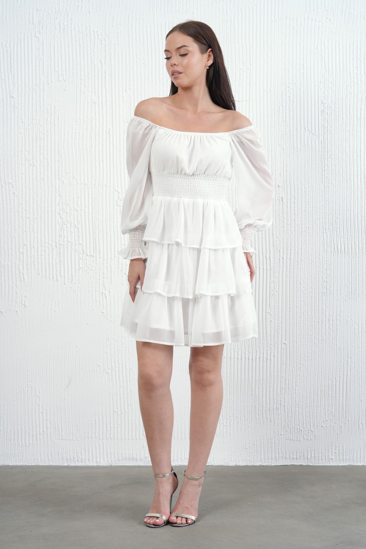 Langärmeliges Minikleid