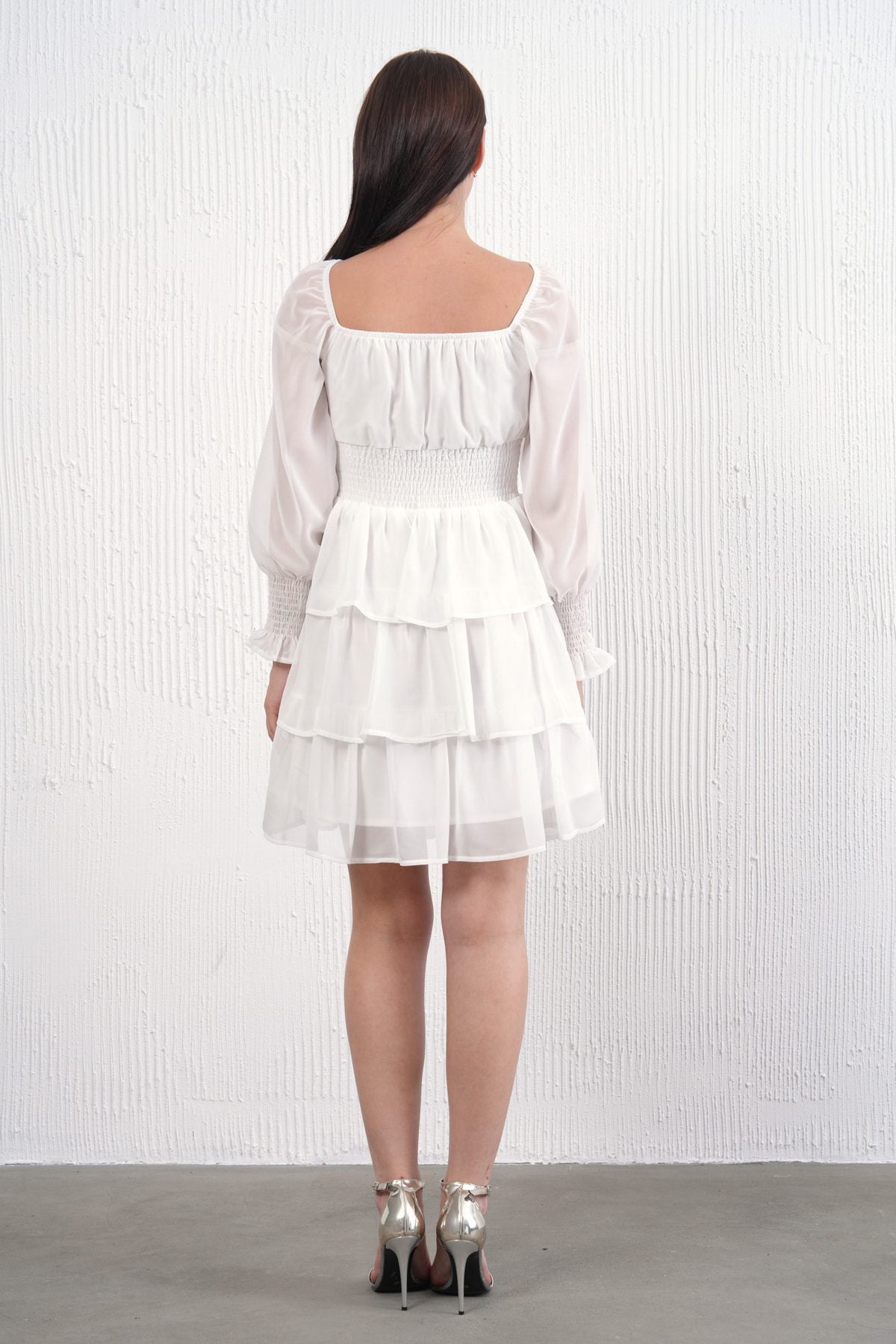 Langärmeliges Minikleid
