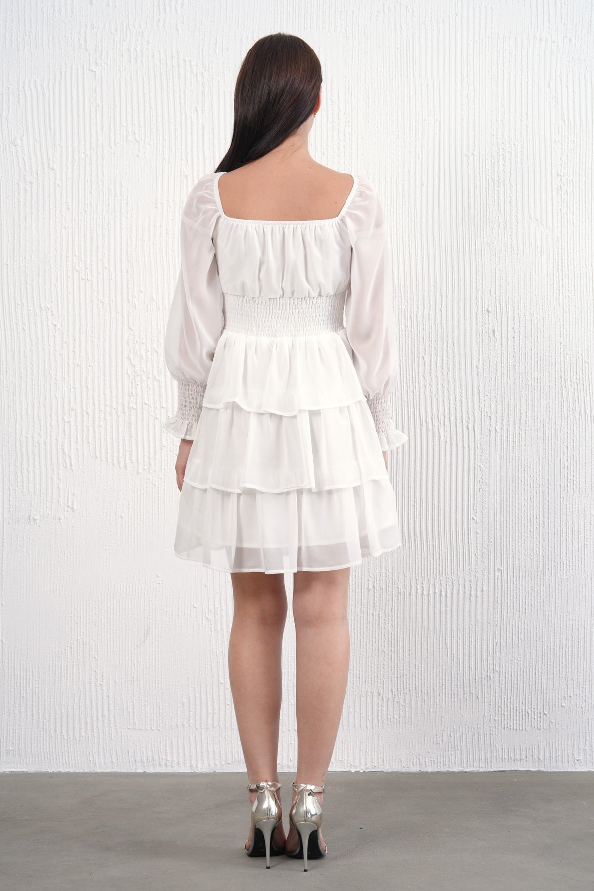 Langärmeliges Minikleid