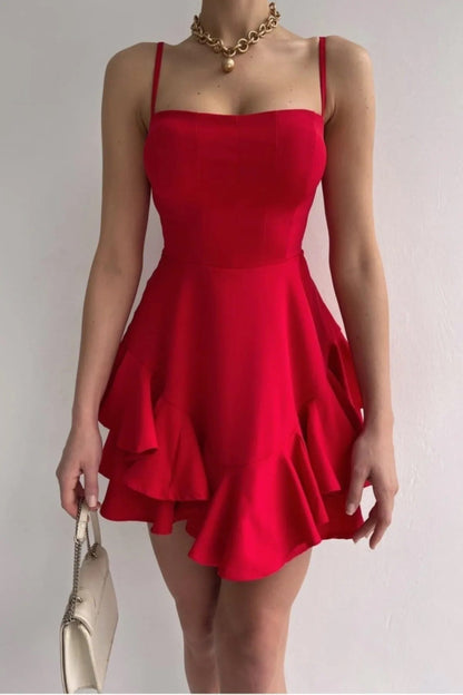 Kleid mit dünnen Trägern