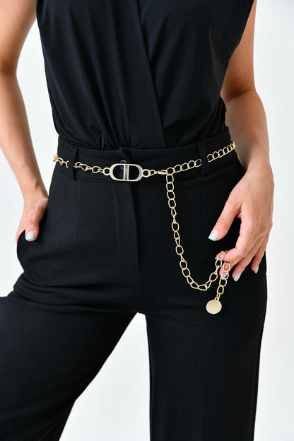 Goldkettengürtel-Accessoire für Damen