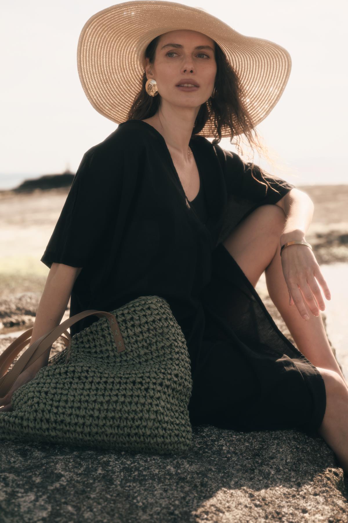 Damen Stroh Strandhut