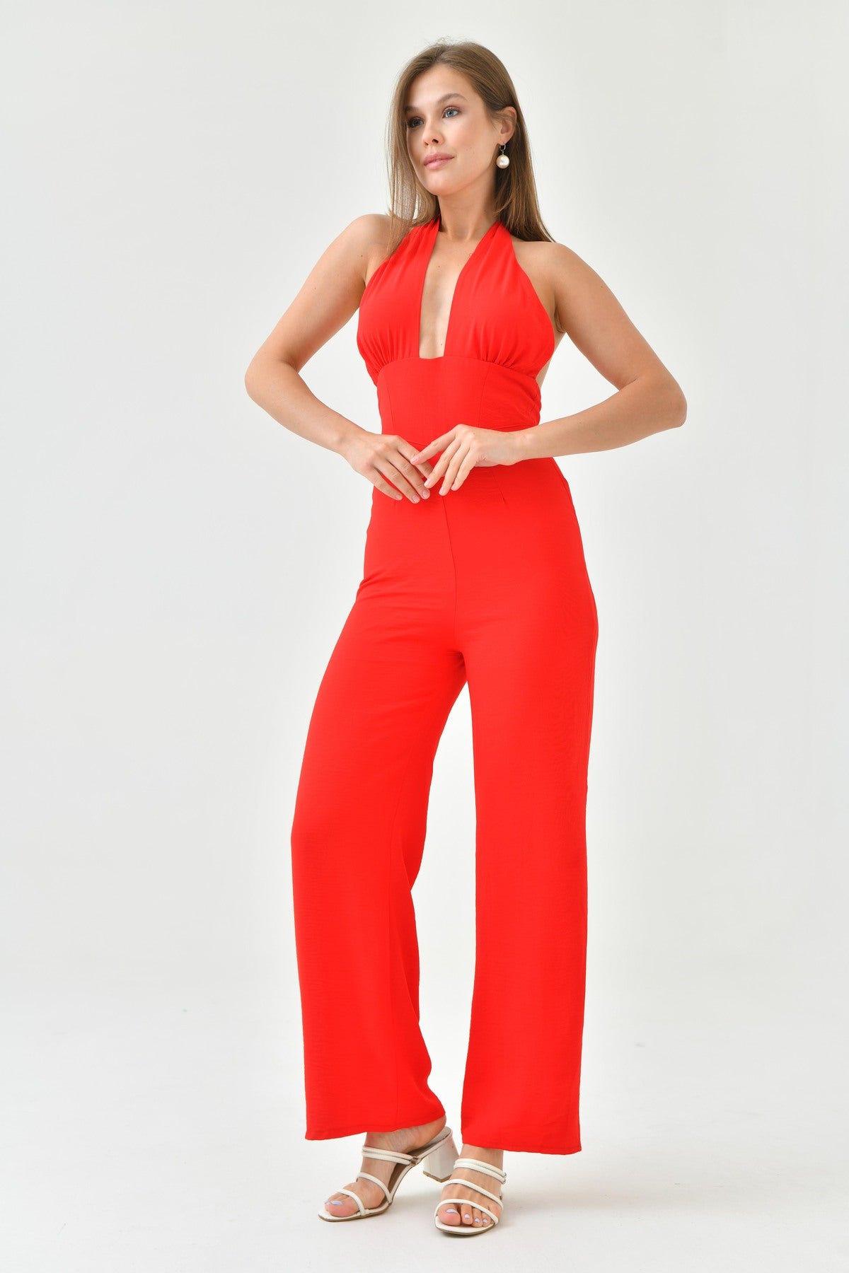 Jumpsuit mit weitem Bein