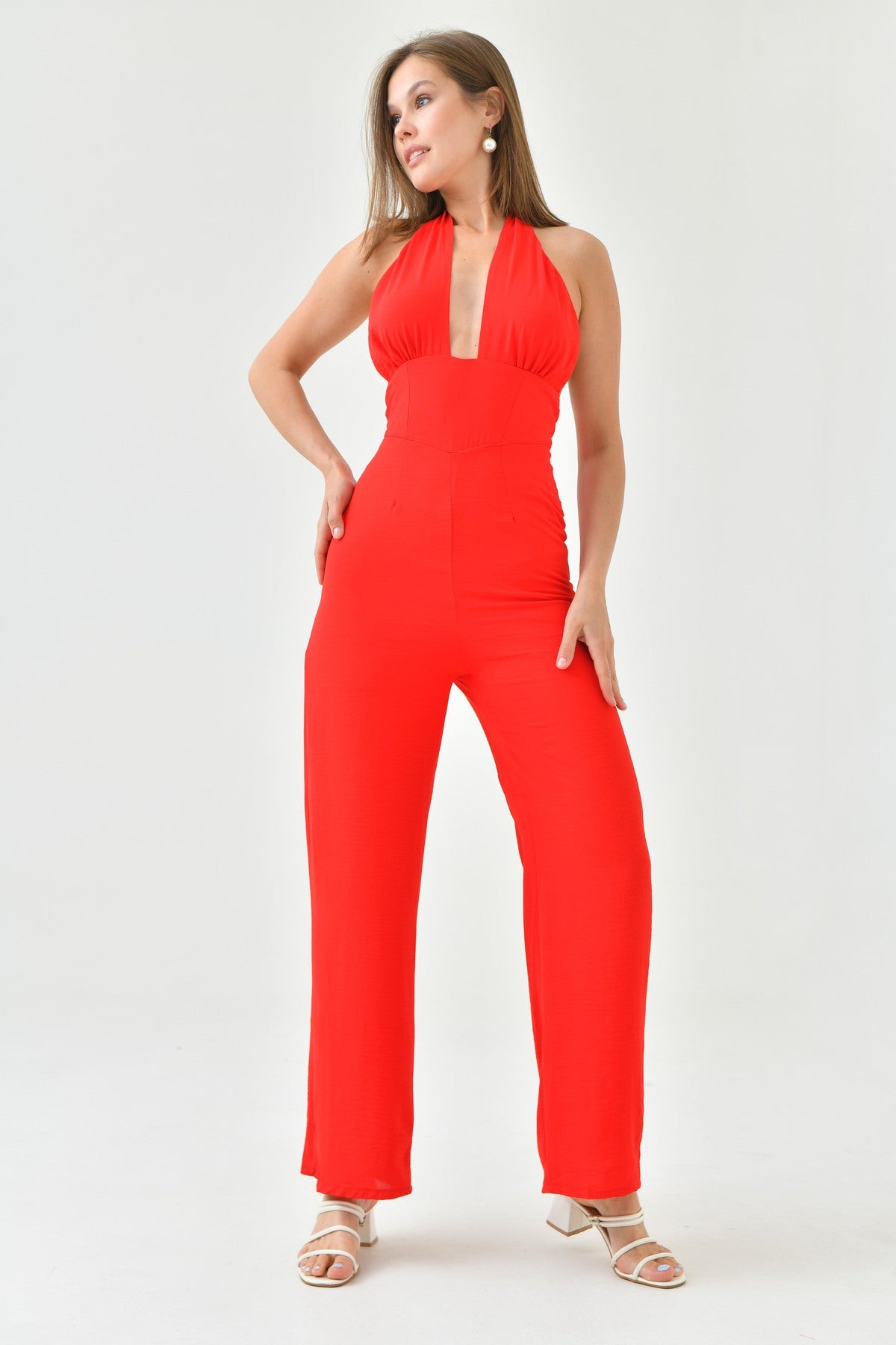 Jumpsuit mit weitem Bein