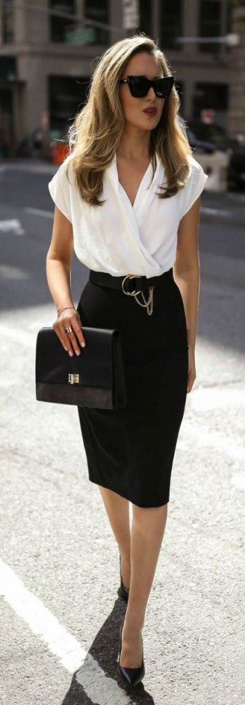 JANE'S Damen Kurzarm Doppelreihiges Kreppkleid (Ohne Gürtel)
