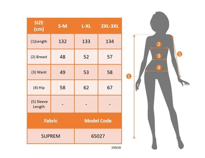 JANE'S Damen V-Ausschnitt Bedrucktes Supreme Kleid