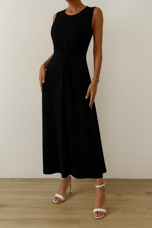 JANE'S Damen ärmelloses Kleid mit Raffung