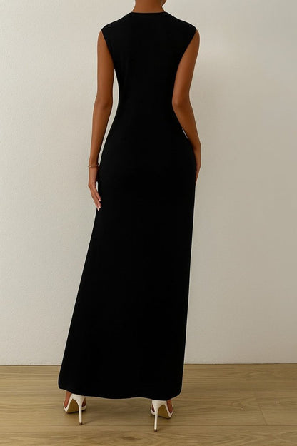 JANE'S Damen ärmelloses Kleid mit Raffung