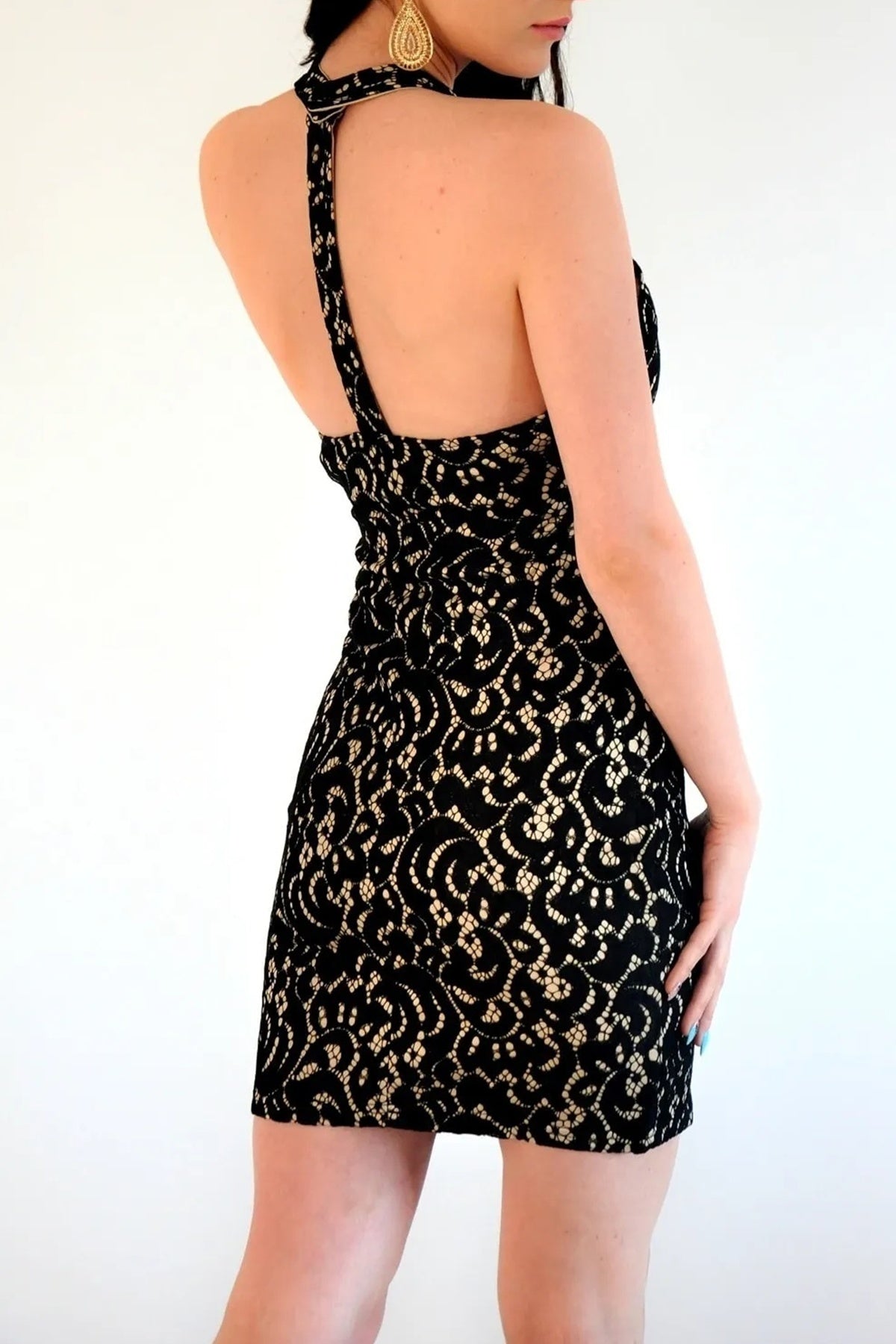 Neckholder-Minikleid