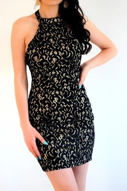 Neckholder-Minikleid