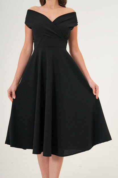 Wickelkleid in Midi-Länge