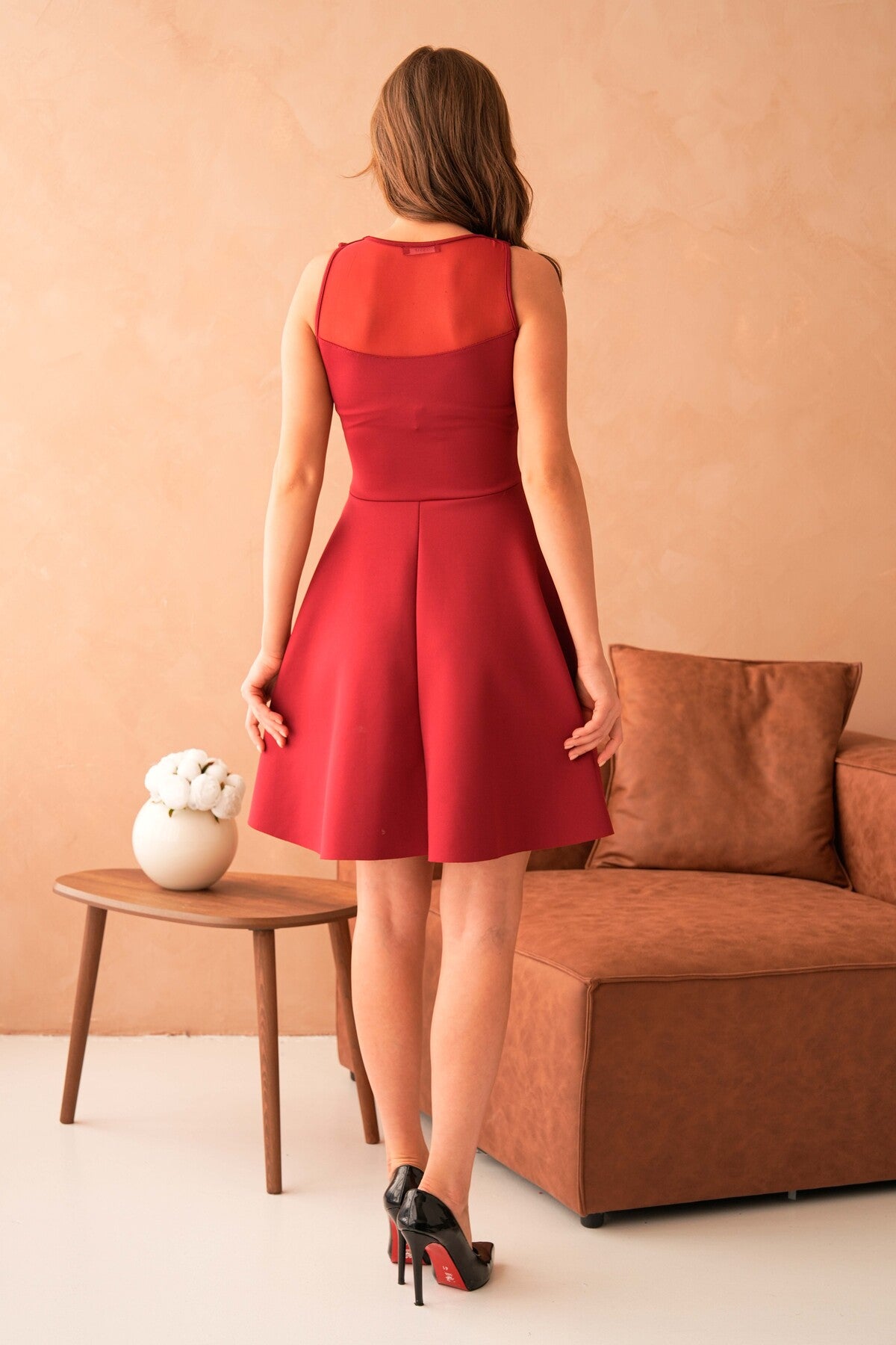 Ausgestelltes Abendkleid