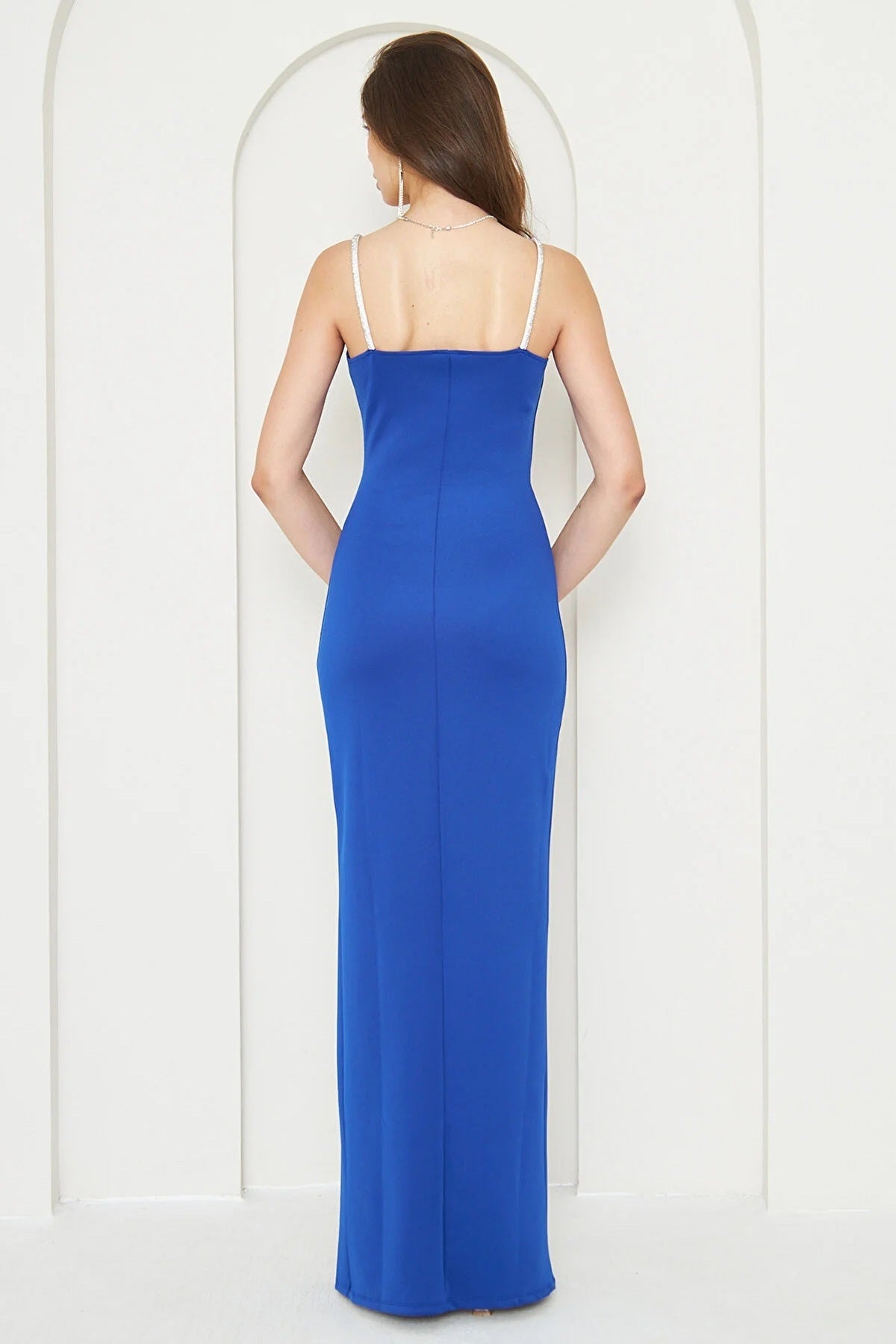 Maxikleid mit Schlitz