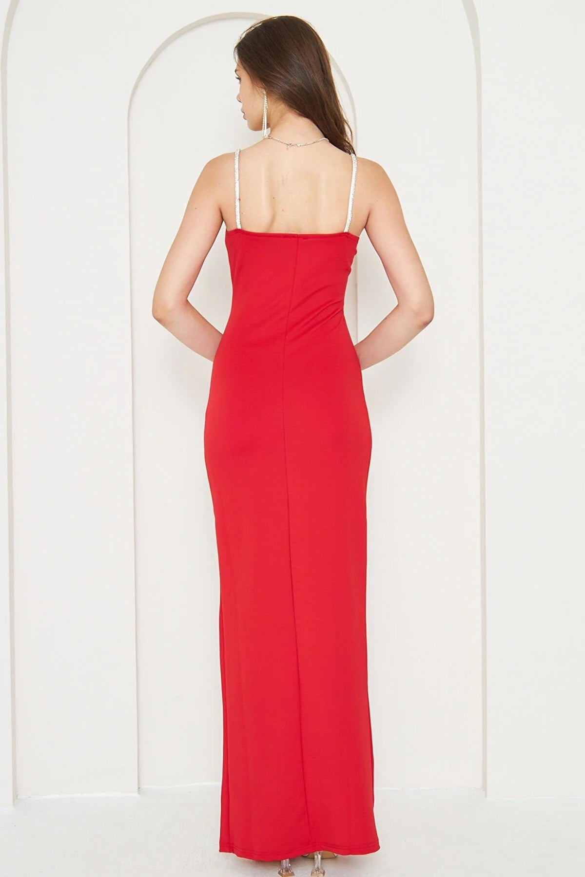 Maxikleid mit Schlitz