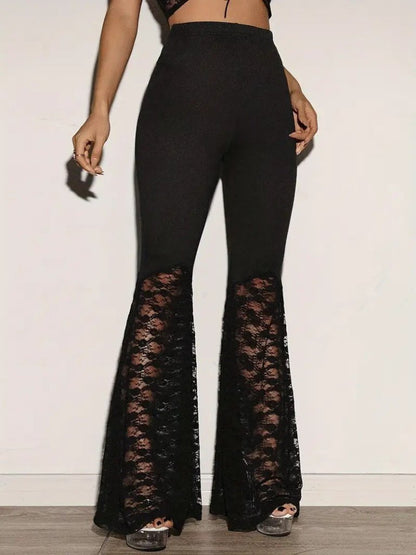 JANE'S Damen Hohe Taille Spitze Tauchhose