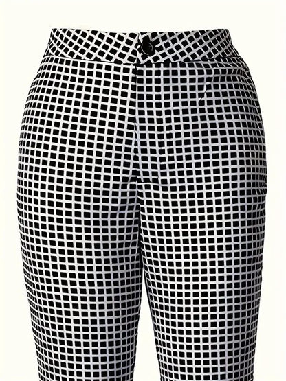 JANE'S Damen High Waist Muster Tauchhose