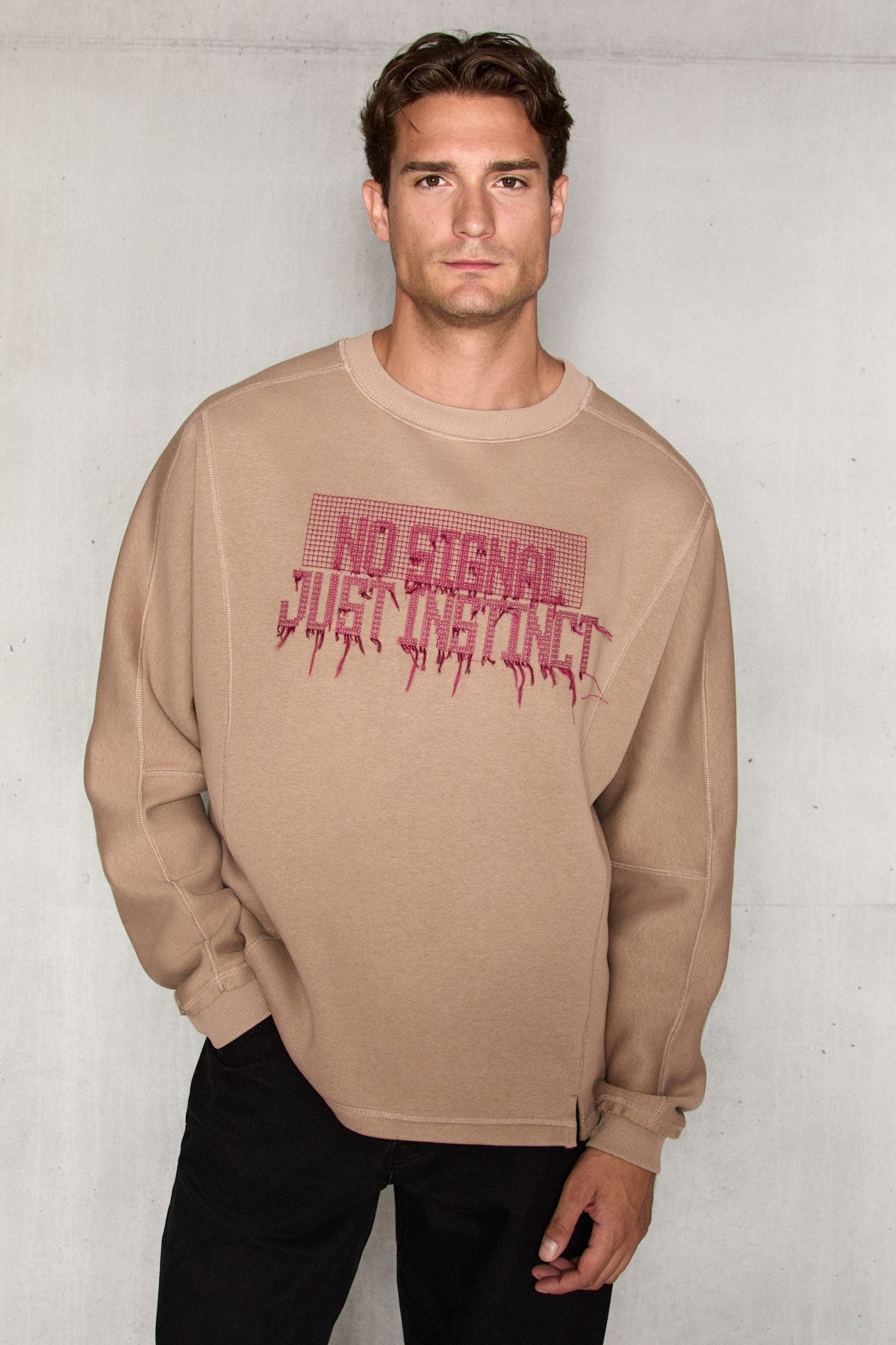 KAEL Herren Besticktes Sweatshirt