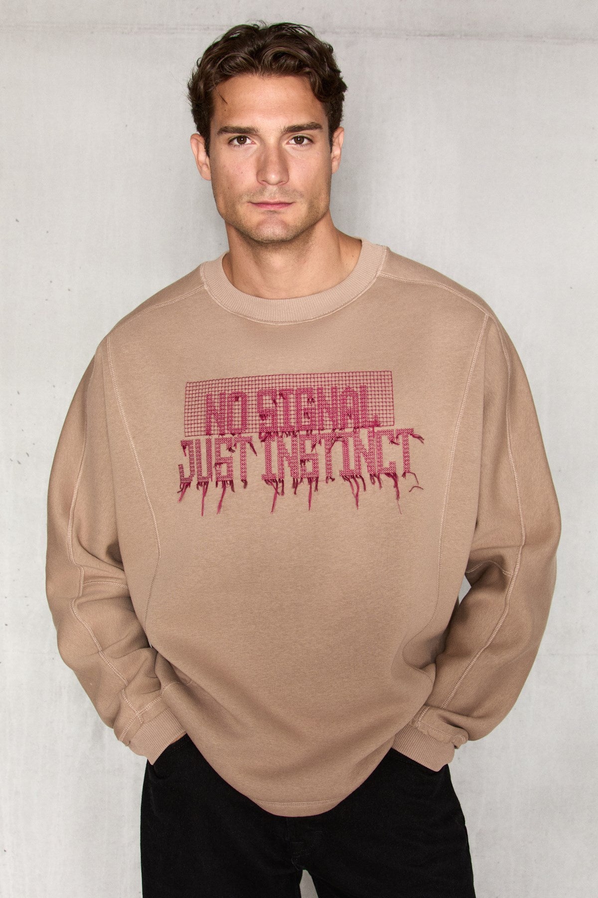 KAEL Herren Besticktes Sweatshirt