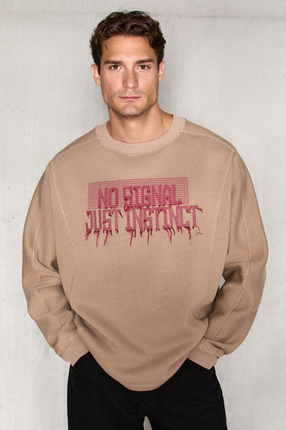 KAEL Herren Besticktes Sweatshirt